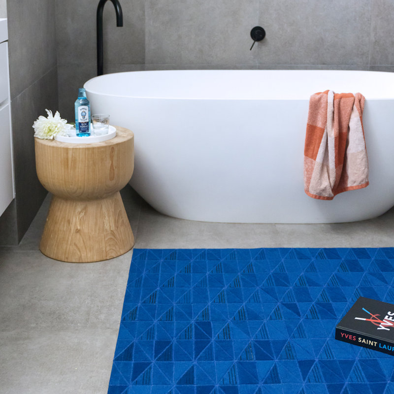 Fragment Geometric Area Rug in Blue, Rectangle 5'3" x 7'10"