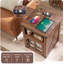 Table de bout 24 po H Farmhouse (ensemble de 2) avec table de chevet rustique-604856679