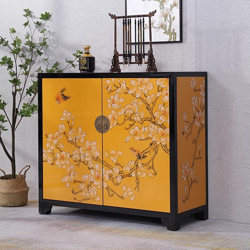 Armoire à chaussures peinte
