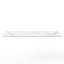 Plateau de meuble-lavabo moderne 60 po pour lavabo double vasque - design blanc Carrara-129577664