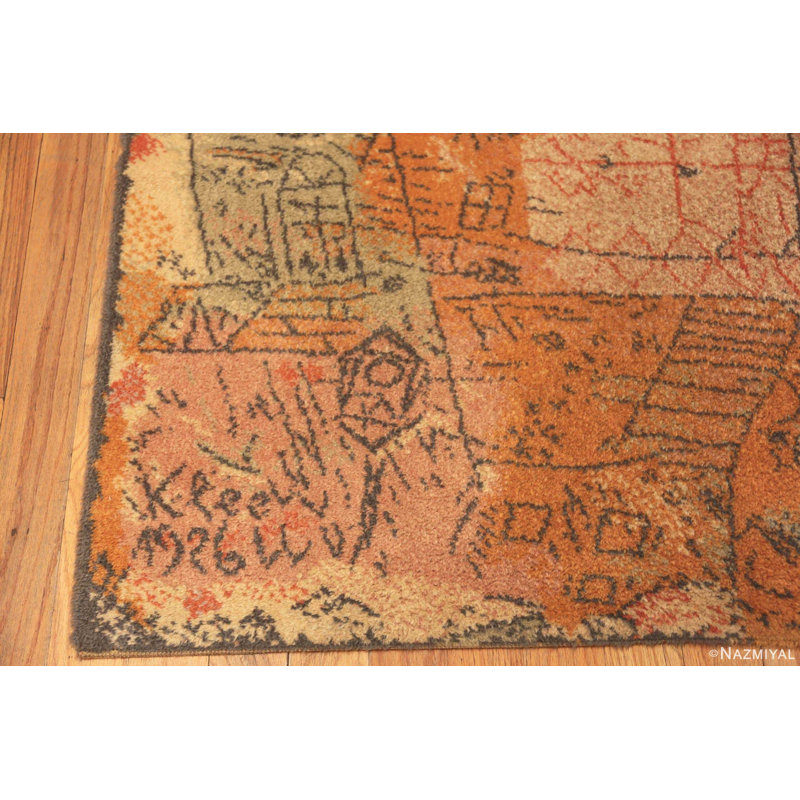 Tapis rétro vintage scandinave Paul Klee