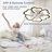 26.7-Inch Black Modern Nordic Ceiling Pendant Light With Fan, Remote & App Control, 3 Color Temperatures (3000-6000K) Dimmable, Stepless Energy-Saving Lighting, Flush Mount For Bedroom/Living Room/Dining Room