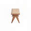 Banc en rotin et finition naturelle