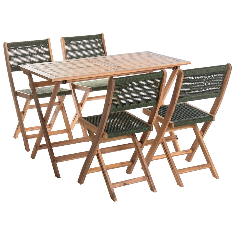 Bolaji 4 - Person Dining Set, Green