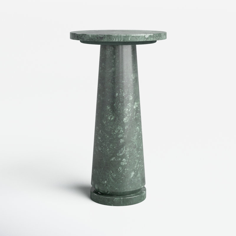 Daktari Marble Top End Table, Green