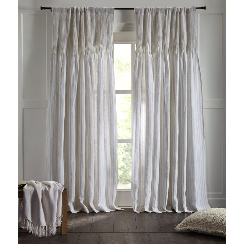 Olson Semi Sheer Curtain, 32" W x 96" L