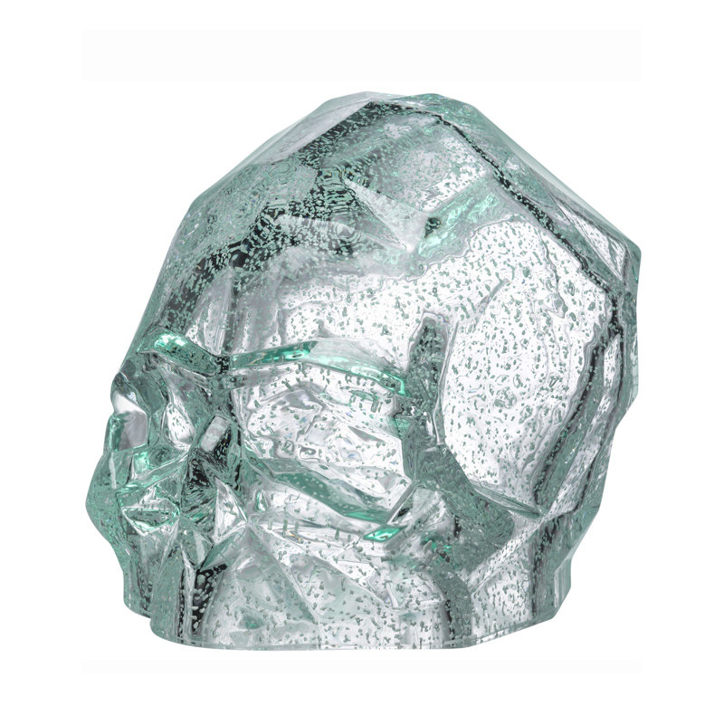 Memento Mori People Figurines & Sculptures, Luminous Green, 3.27" H x 4.13" W x 3.15" D