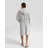 Ribbed Microfiber / Microsuede Fleece Mid-Calf Bathrobe with Pockets and Hood-100659943-100659944