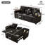 Canapé-lit pliable en chenille de qualité supérieure 3-en-1 avec réglage multi-positions et ports USB-590694194-590694195