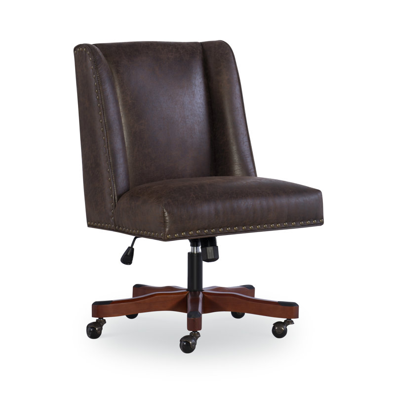 Ardara Adjustable Swivel and Tilt Task Chair with Casters, Brown