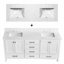 Meuble-lavabo autoportant avec double vasque, meuble-lavabo moderne avec rangement