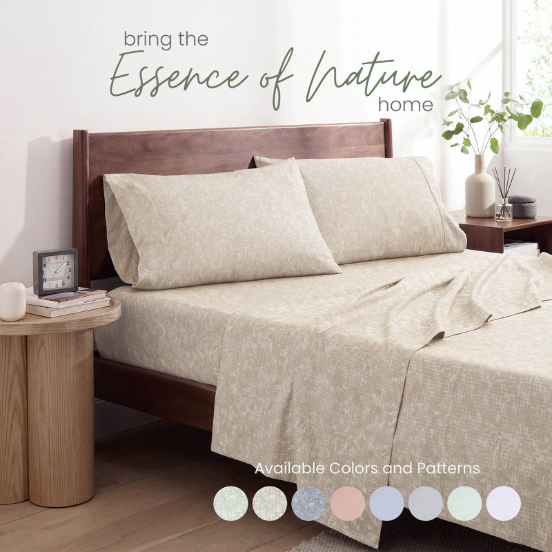 Martex Restore Solid - Soft, Breathable, Cotton Blend, Temperature Regulating, 2 Standard Pillow Cases, Echo Linen