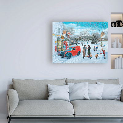 Reproduction d’art sur toile « A village Christmas » par Trevor Mitchell
