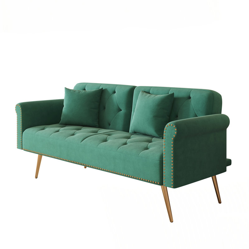 Canapé rembourré pour causeuse, Vert