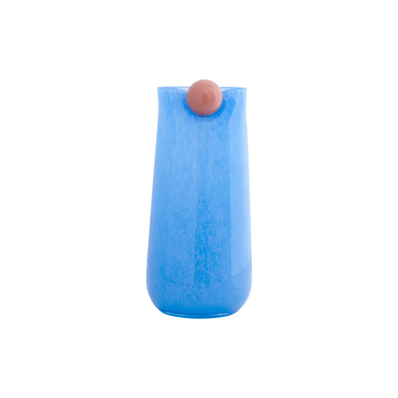 Glass Table Vase, Blue