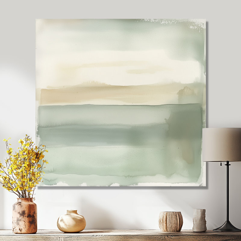 «Sage Square of Stillness I», art mural abstrait en métal zen, L 16 po x H 16 po