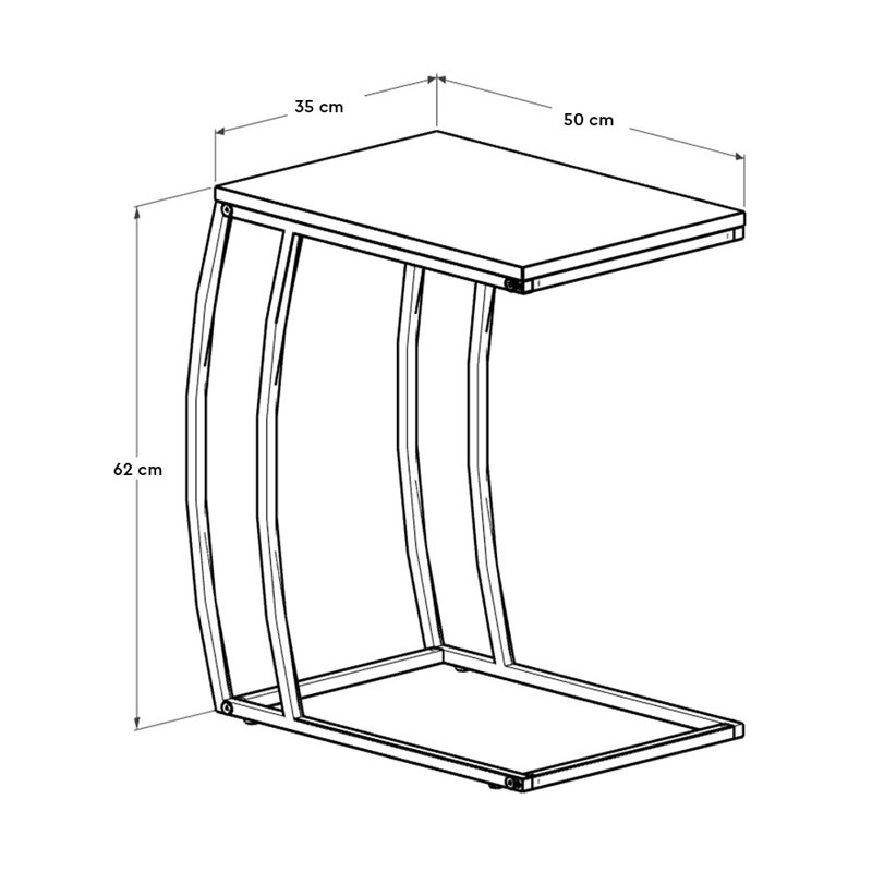 Siyan End Table, Walnut