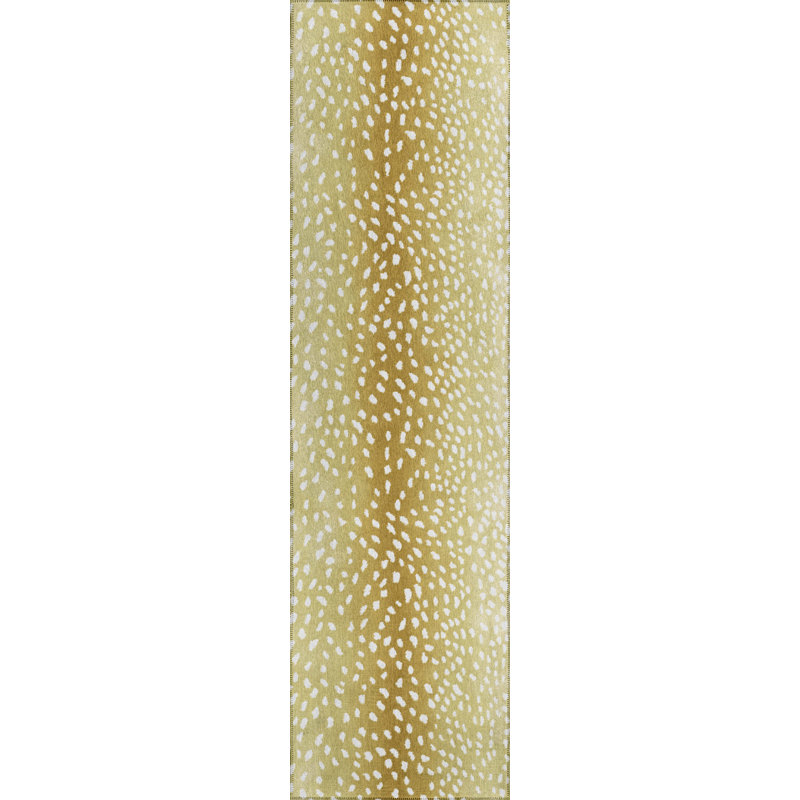 Tapis intérieur / extérieur tissé à la machine Abdimalik, Tapis de couloir 2 pi 3 po x 7 pi 6 po