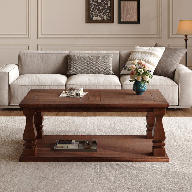 Table basse 47,24 "Farmhouse, Brun antique