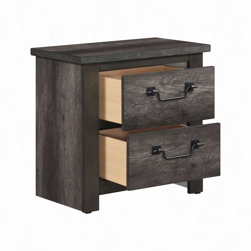 Table de chevet, table de chevet avec rangement à 2 tiroirs