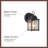 Grove 8-in Black Outdoor Exterior Wall Sconce
