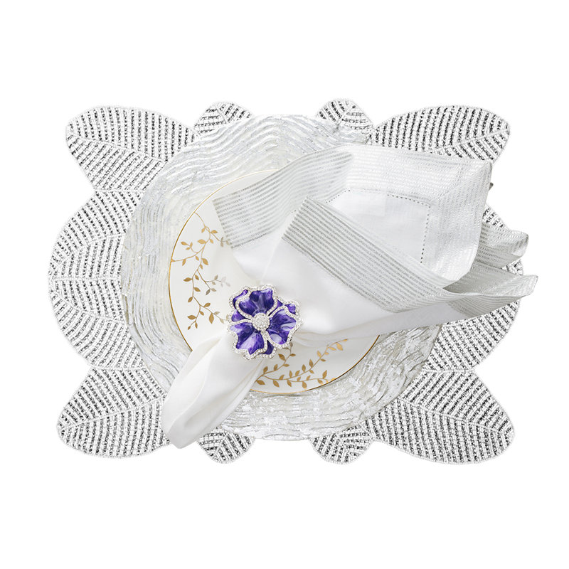 Peacock Placemat, White