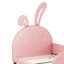 Lit plateforme tapissier simple avec tête de lit et lit rose durable-1010932379
