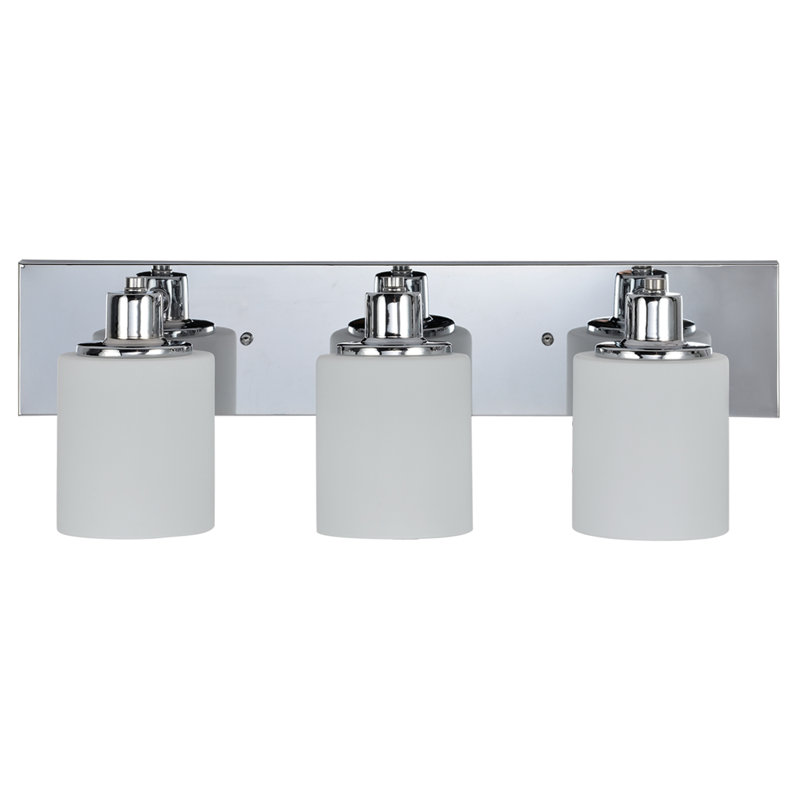 Éclairage pour meuble-lavabo à intensité variable Dane, Chrome poli, 3