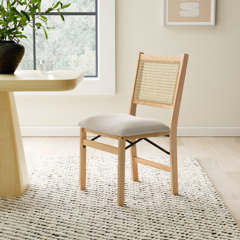 Donner Foldable Cane Back Dining Chair