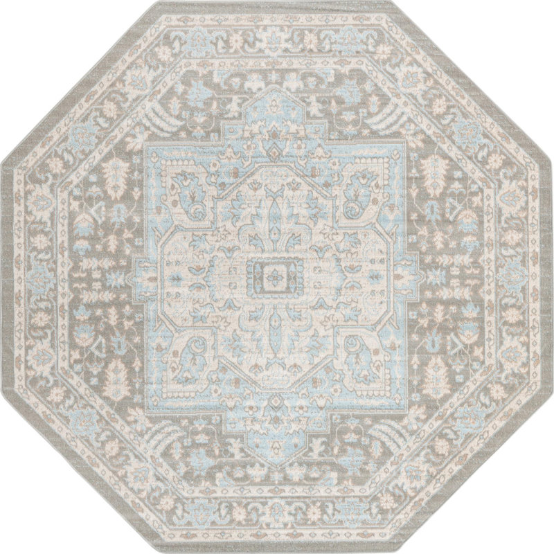 Matthei Oriental Indoor Rug, Octagon 7' x 7'