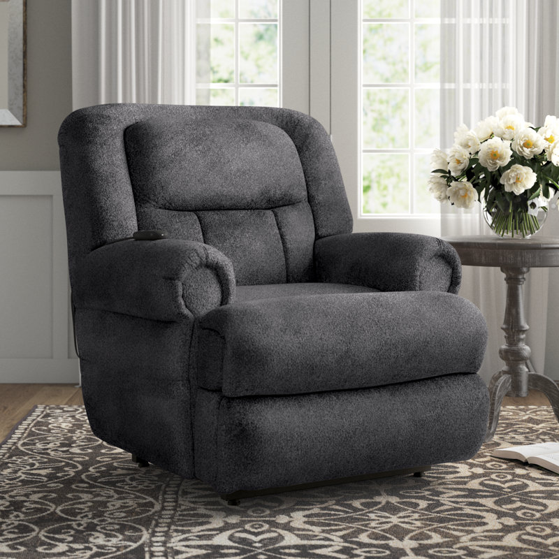 Fauteuil inclinable électrique Anariah, Polyester bleu