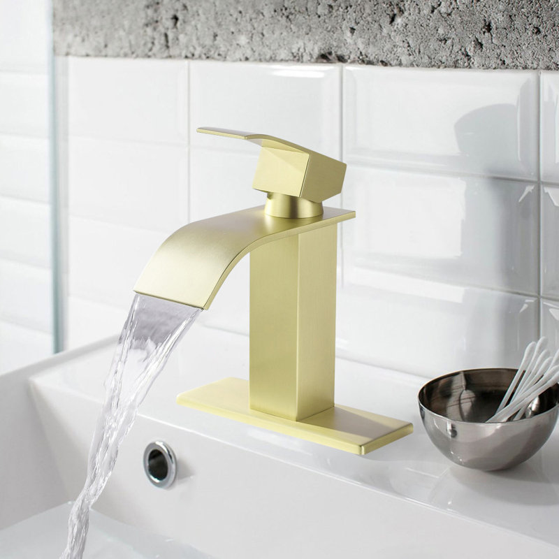Single-handle Bathroom Faucet, Gold
