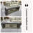 Gray Upholstered Leather Storage Entryway Bench-112128043