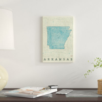 «Arkansas Map», impression sur toile