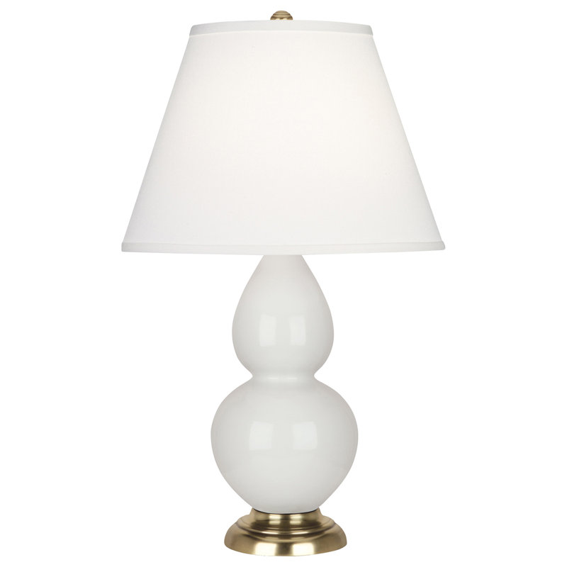 Lampe de table standard 22,75 po, Lys et base laiton