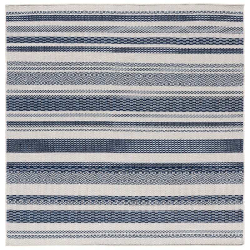 Tapis rayé Laris Performance Performance, Carré 6 pi 7 po