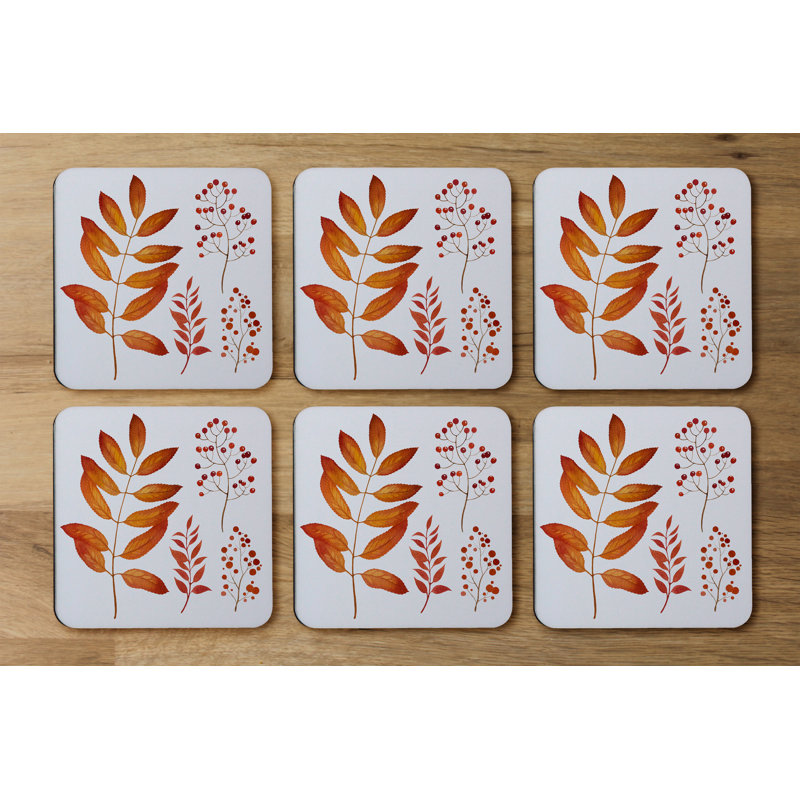 Square 6 Piece Coaster Set