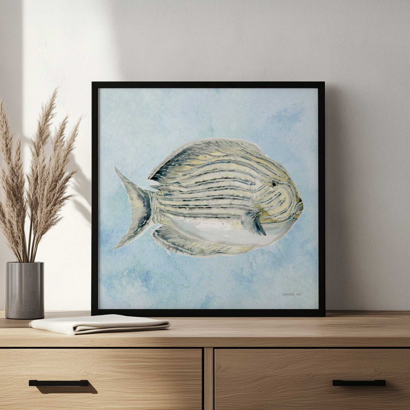 «Coastal Bliss III V2» par Danhui Nai, reproduction d'art, H 20 po x l 20 po, Brun