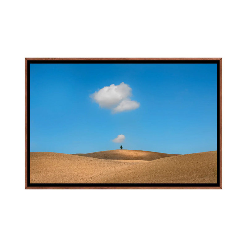 Tuscany by Jure Kravanja - Floater Frame Print on Canvas, 66.04 cm H x 45.72 cm W, Brown Floater Framed