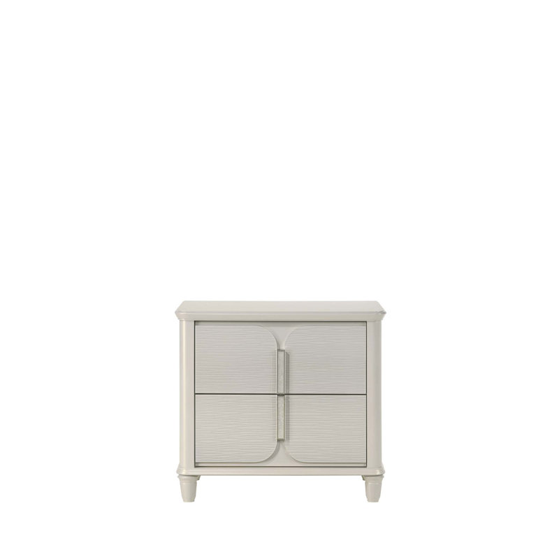 Pearl Nightstand With Functional Storage