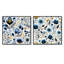 Ilona - Ensemble de 2 collages carrés botaniques abstraits-101848762-101848768