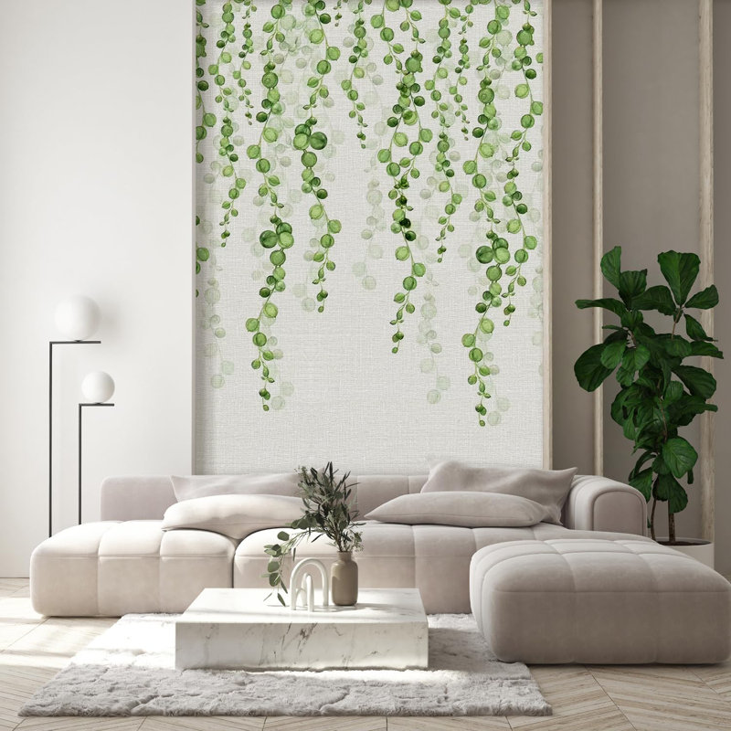 Bordure florale pelez et collez, L 96 po x l 48 po