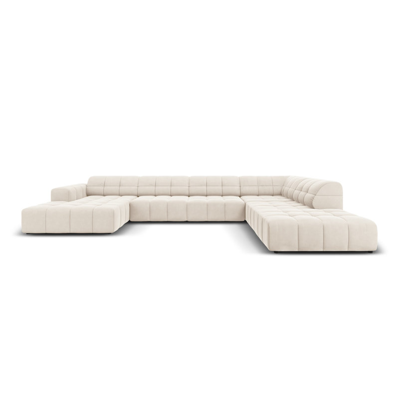 Chicago 7 Seater Corner Sofa, Right Hand Facing, Beige