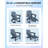 1pcs Folding Adirondack Rocking Chair, with Retractable Ottoman-129223544