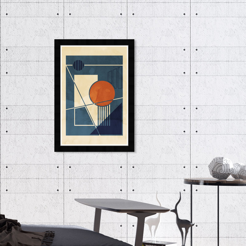 «Rising Sun» par Hatcher and Ethan - Reproduction d'art graphique sur papier encadré