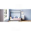 Lit simple en bois et velours, gris-754845970-743916449