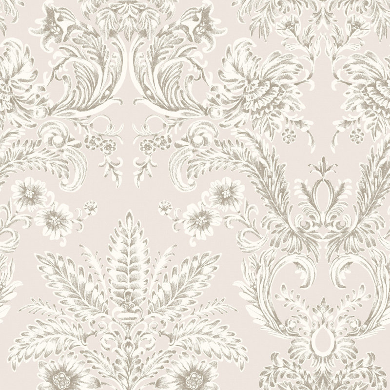 Parlor Paper - Pale Blush Wallpaper