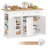 Rolling Solid Wood Kitchen Island with Drop Leaf, Storage Cart for Kitchen, Dining Room-1535891320