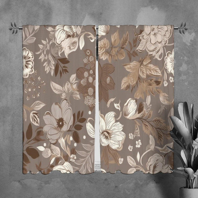 Rideau en polyester Latara, L 40 po x L 82 po