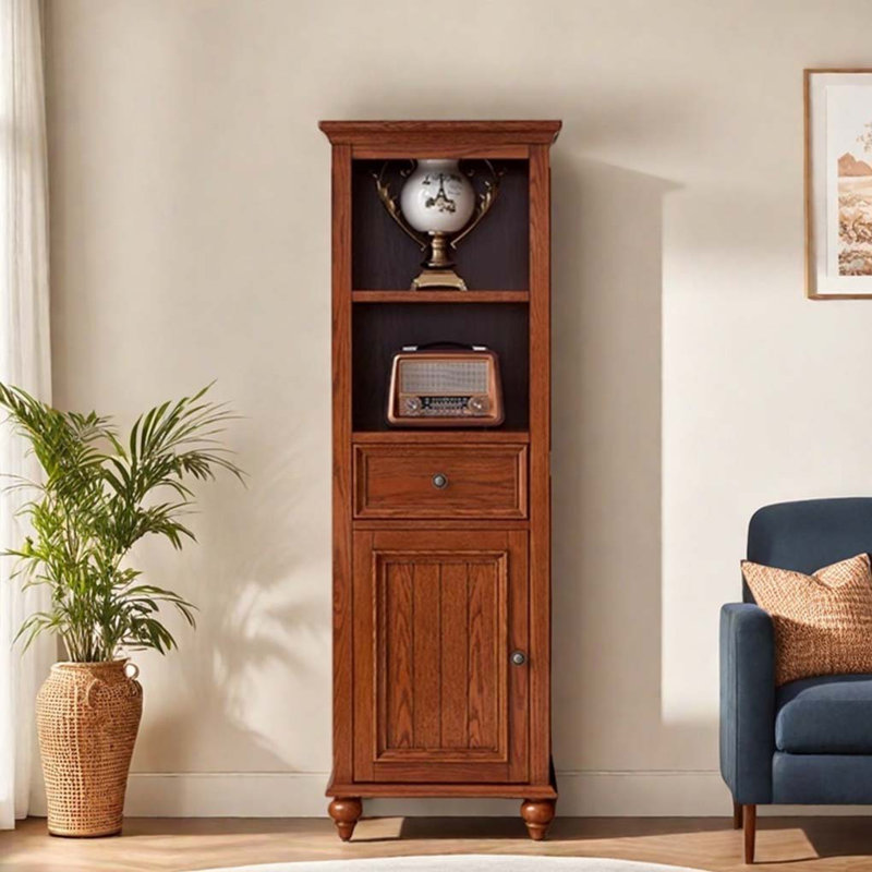 Classic Solid Wood Display Cabinet Bookcase